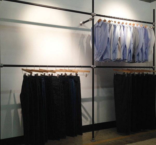 Garment Rack DIY
 DIY Garment Rack For Men’s Clothing Showroom