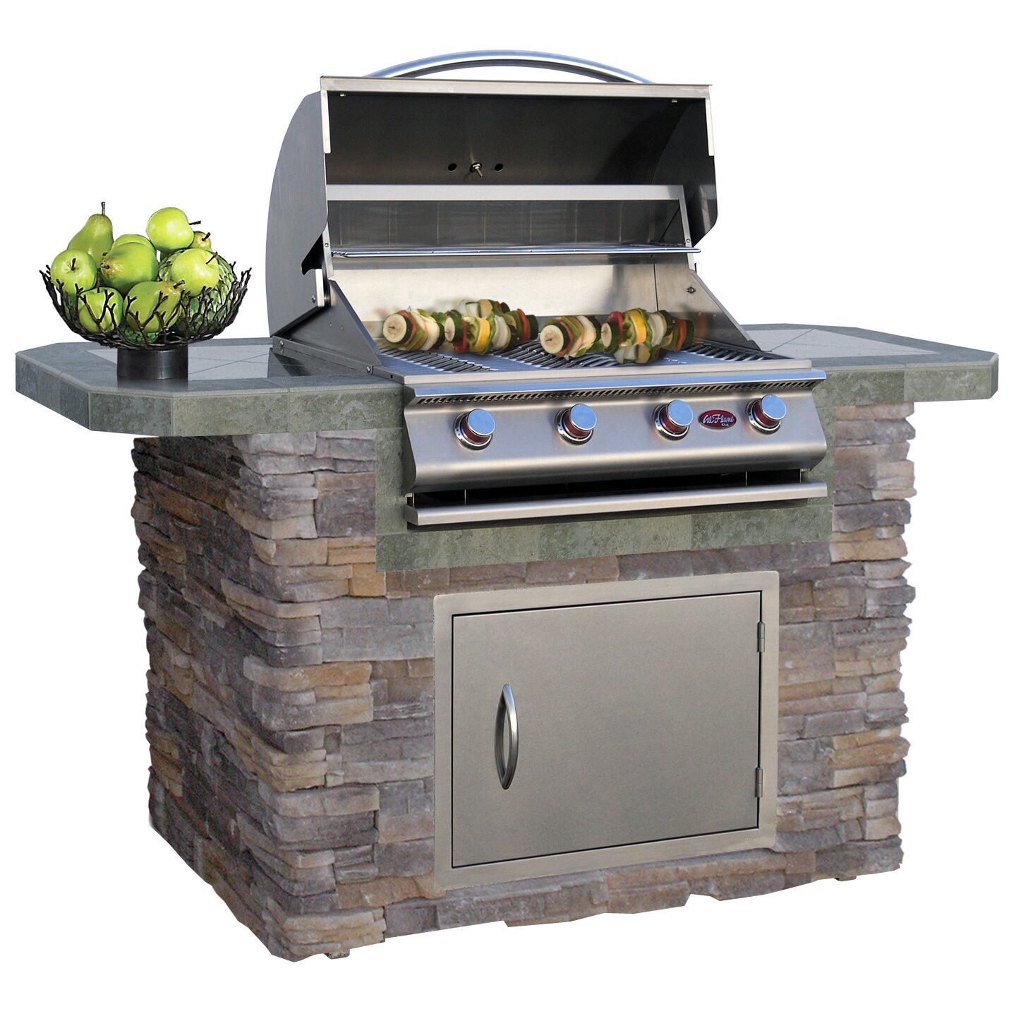 Gas Grill For Outdoor Kitchen
 CalFlame 72" 4 Burner Liquid Propane Gas Grill