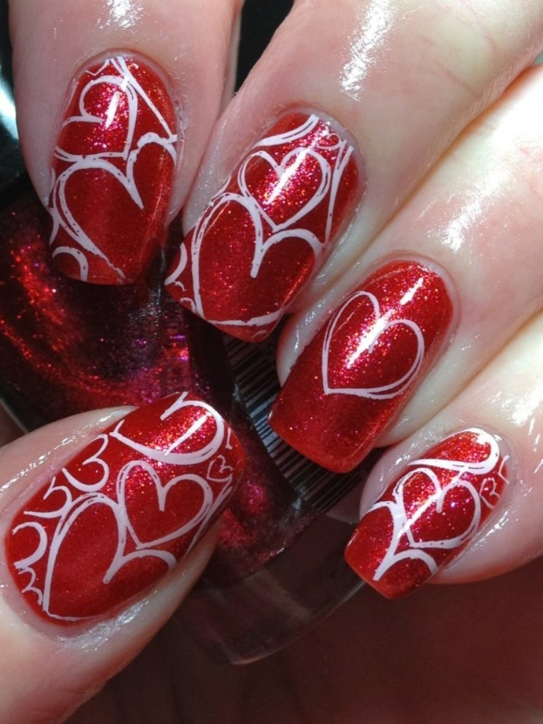 Gel Nail Designs For Valentines
 89 Most Fabulous Valentine s Day Nail Art Designs