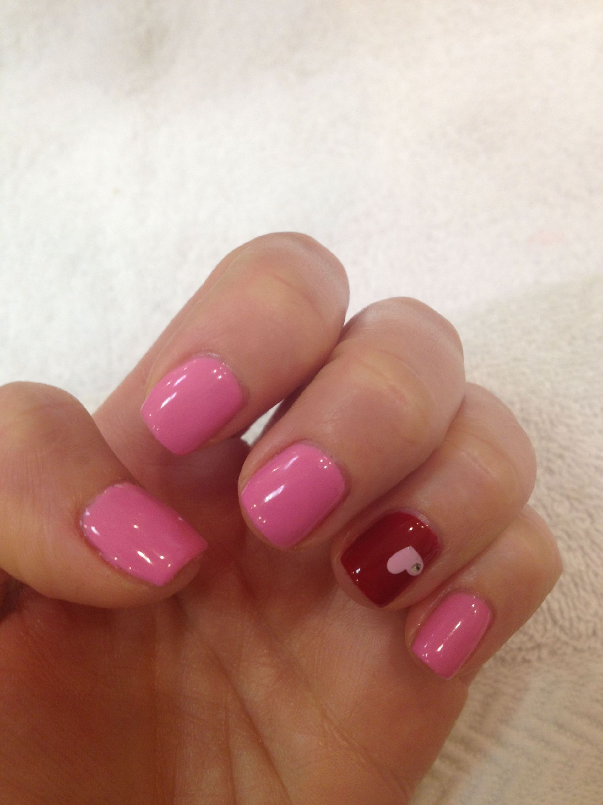 Gel Nail Designs For Valentines
 My valentines day gel nails Hair and Nails