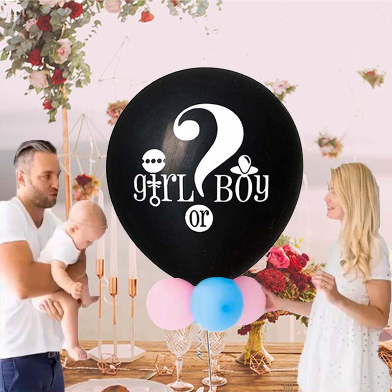Gender Reveal Party Ideas Balloons
 36 Inch Black Gender Reveal Balloon Boy or Girl Gender