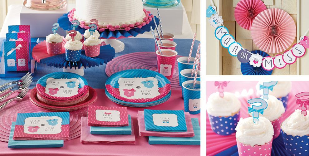 Gender Reveal Party Ideas Party City
 Gender Reveal Party Supplies Invitations & Decorations