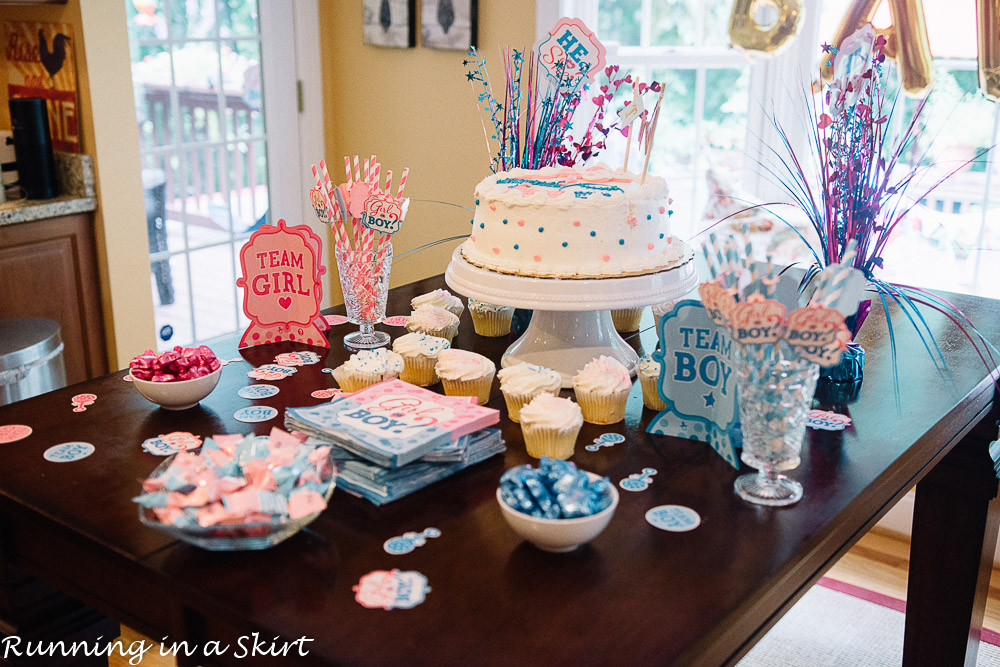 Gender Reveal Party Ideas Twins
 The Cutest Gender Reveal Party for Twins Running in a Skirt