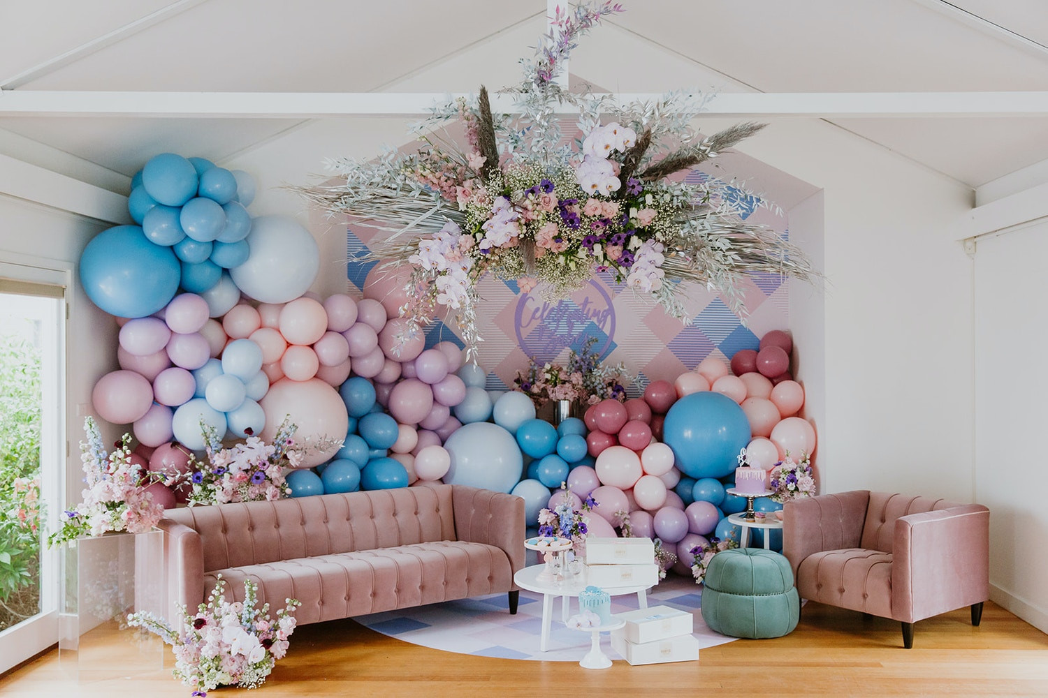 Gender Reveal Theme Party Ideas
 A muted pastel gender reveal party – unique gender reveal