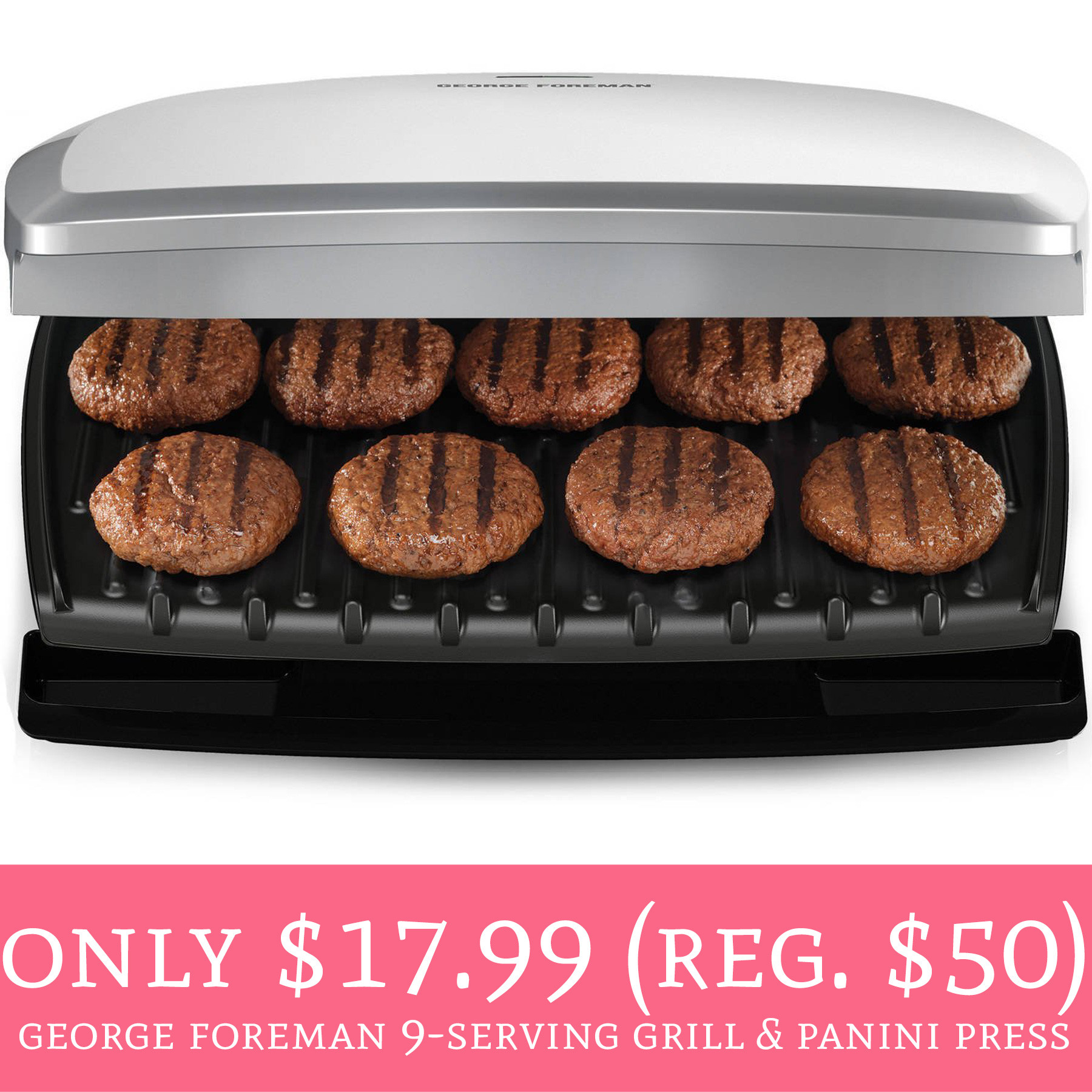 George Foreman Grill Recipes Panini
 ly $17 99 Regular $50 George Foreman 9 Serving Classic