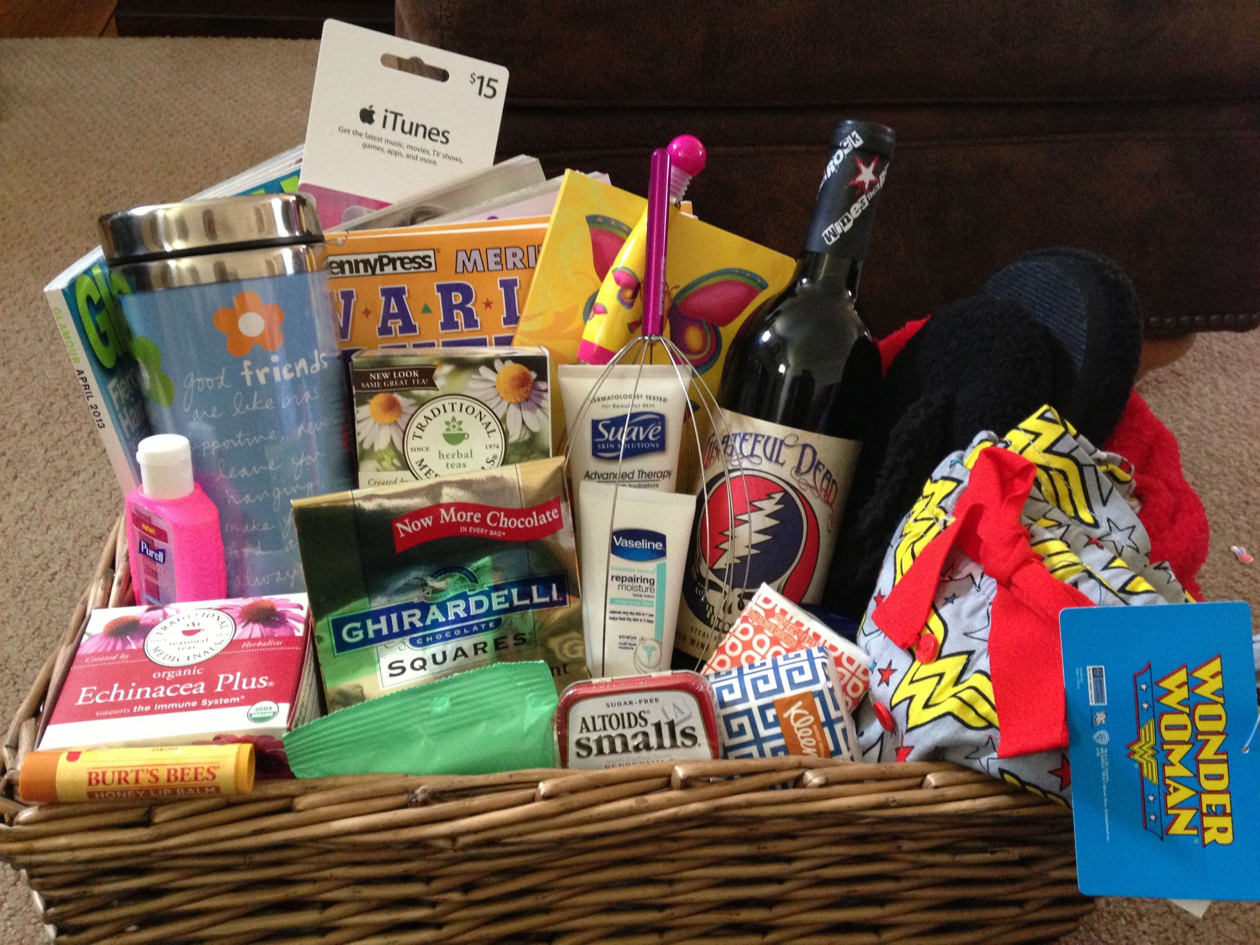 Get Well Gift Basket Ideas After Surgery
 Basket for awesome friend after surgery