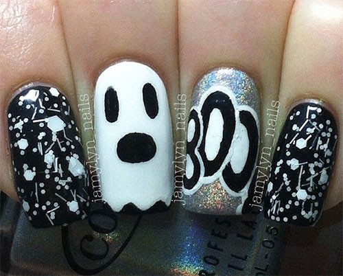 Ghost Nail Designs
 18 Halloween Ghost Nail Art Designs Ideas Trends