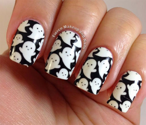 Ghost Nail Designs
 18 Halloween Ghost Nail Art Designs Ideas Trends