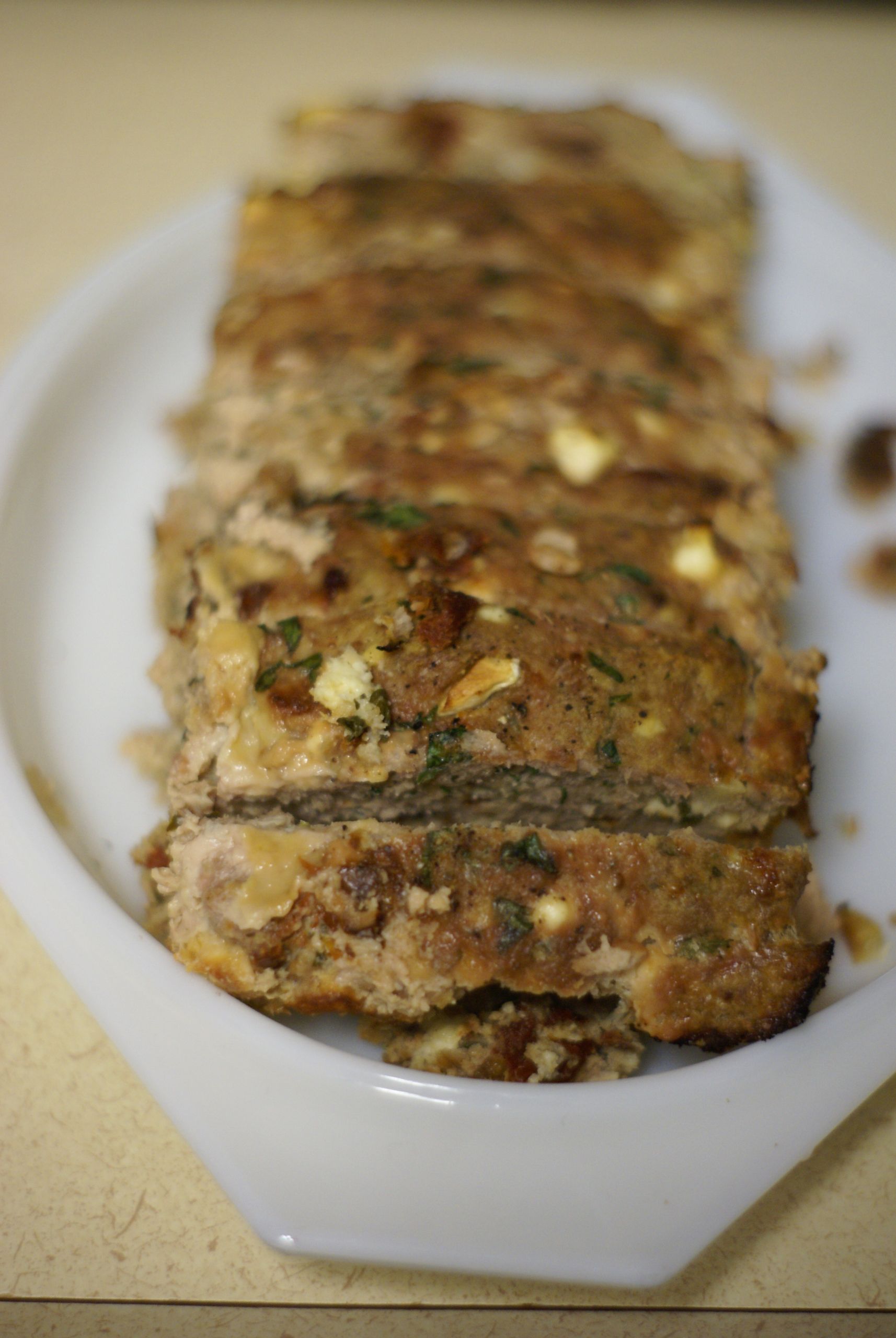 Giada Turkey Meatloaf
 Turkey meatloaf with Feta and Sun dried tomatoes