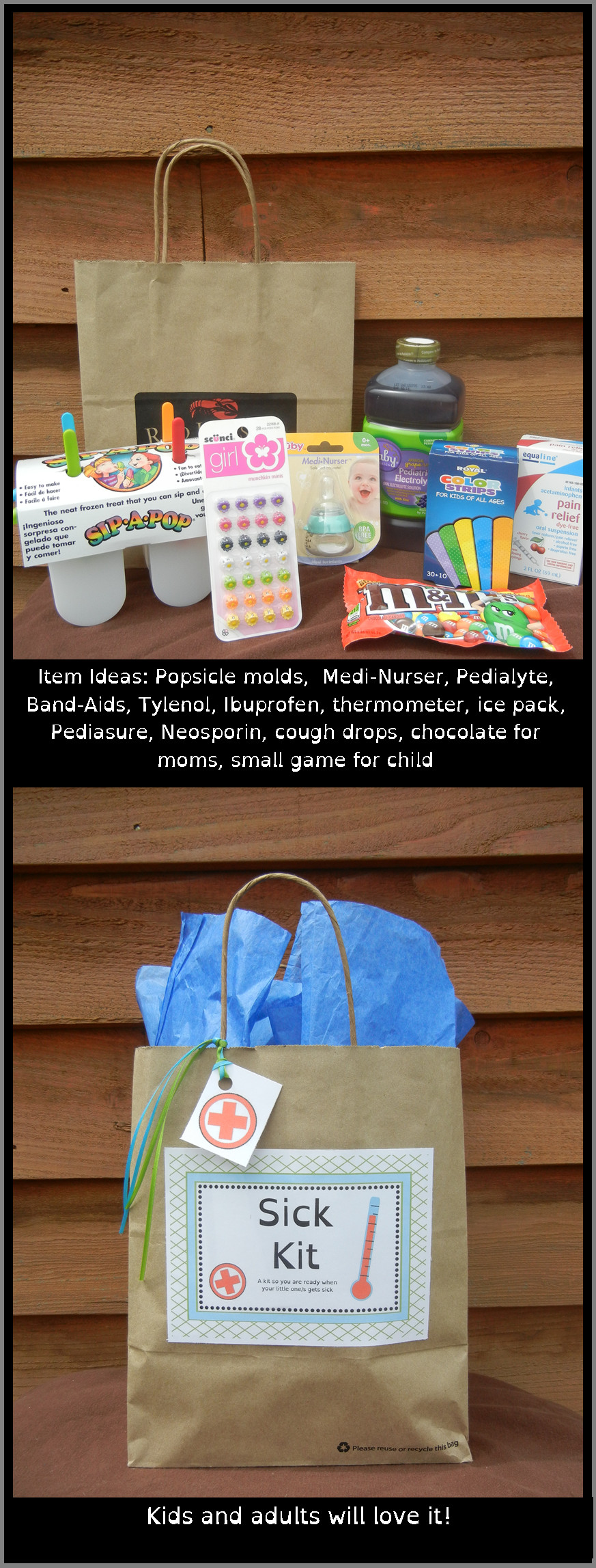 Gift Basket For Sick Child
 Create a "Sick Kit" they are great for a child who is