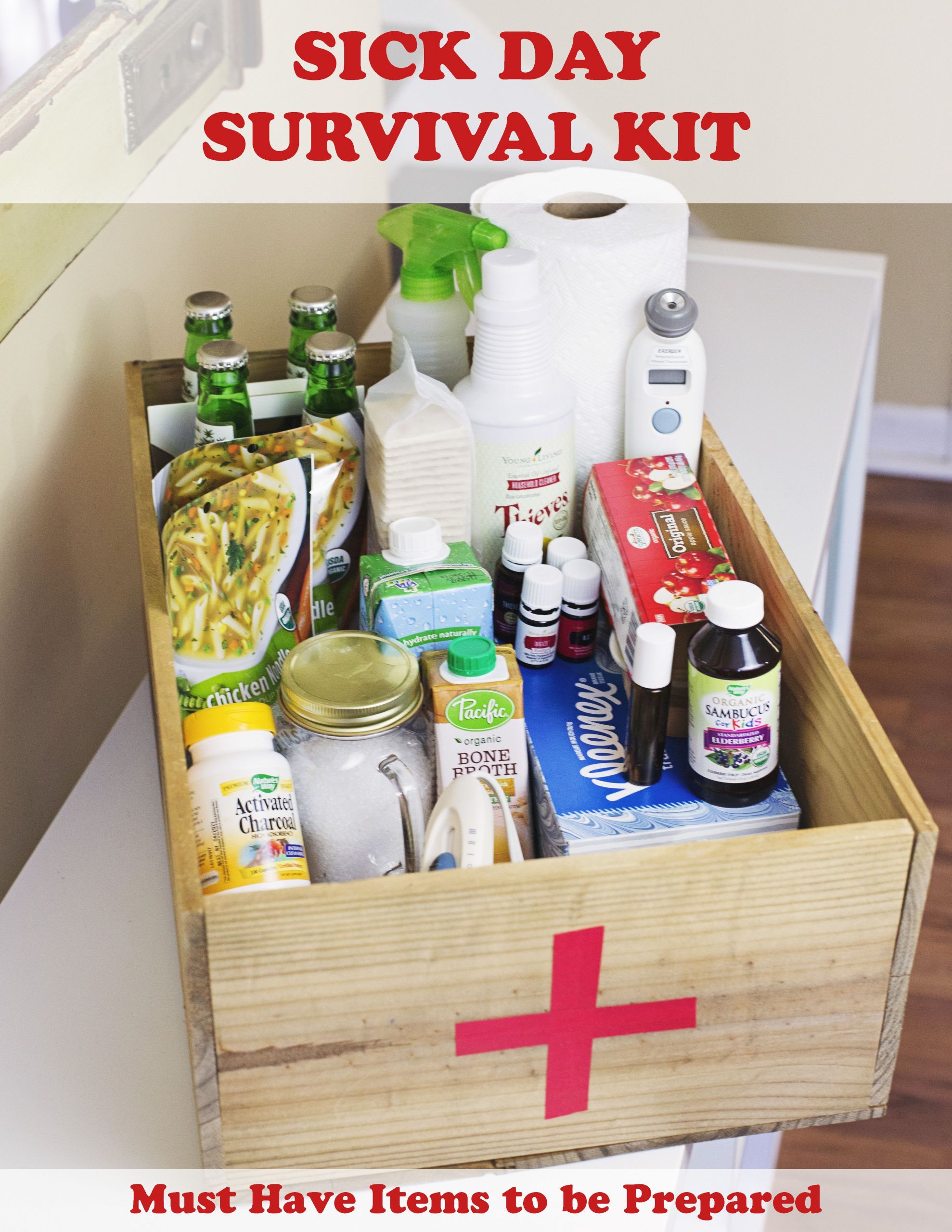 Gift Basket For Sick Child
 Sick Day Survival Kit