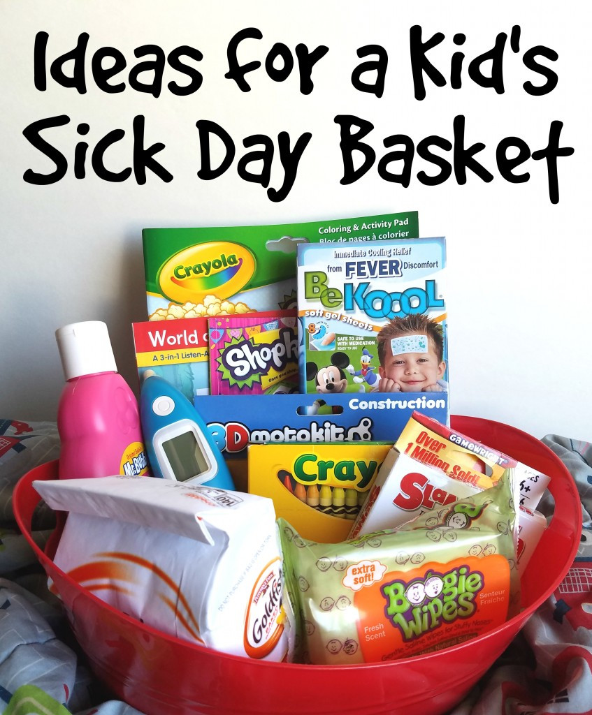 Gift Basket For Sick Child
 Sick Day Basket For Kids Making Time for Mommy