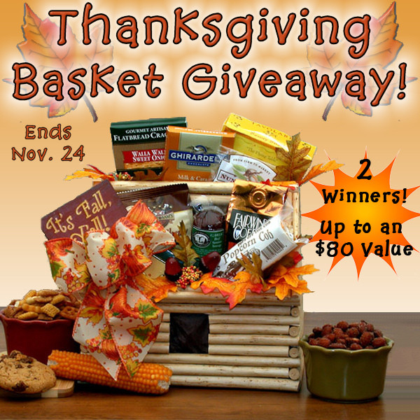 Gift Basket Giveaway Ideas
 Thanksgiving Gift Basket Giveaway [[2 winners]] Sarah