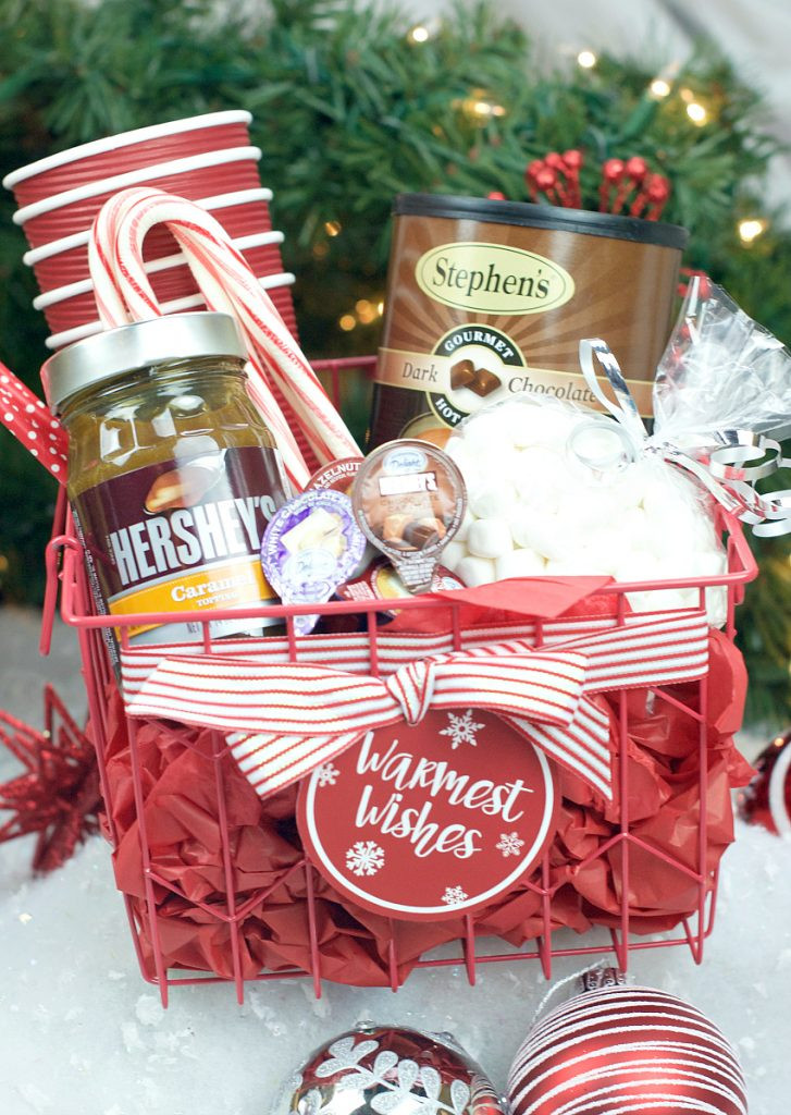 Gift Basket Ideas Christmas
 Hot Chocolate Gift Basket for Christmas – Fun Squared