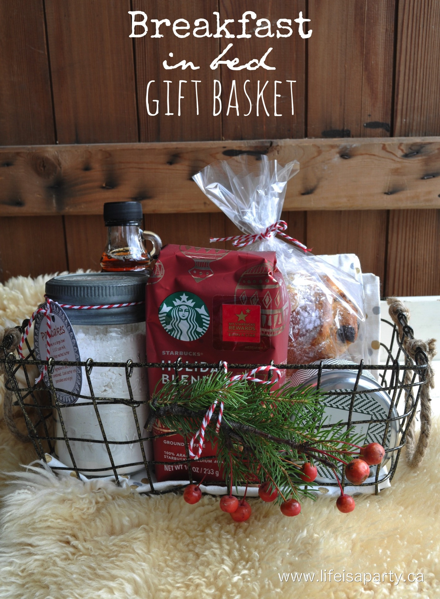 Gift Basket Ideas Christmas
 Breakfast in Bed Gift Basket Life is a Party