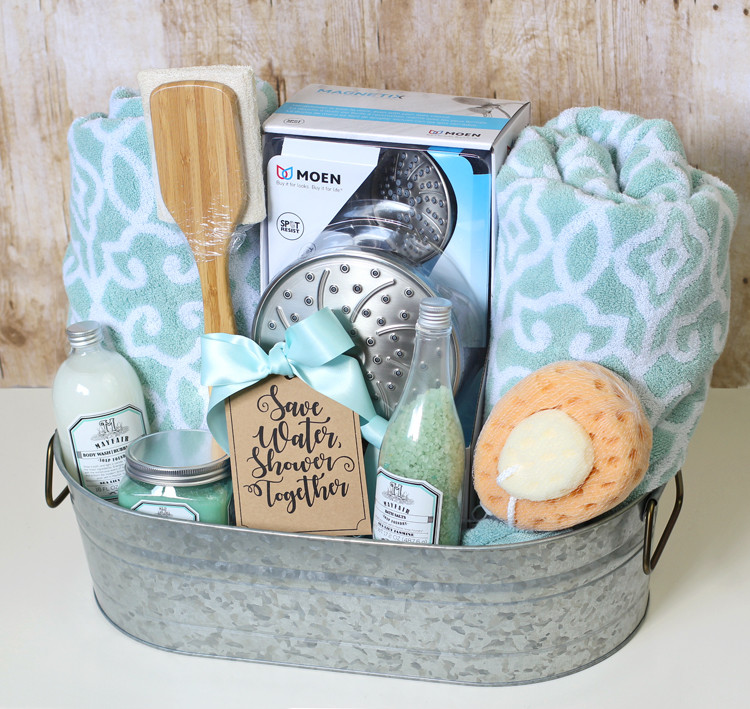 Gift Basket Ideas For Bridal Showers
 Shower Themed DIY Wedding Gift Basket Idea The Craft Patch
