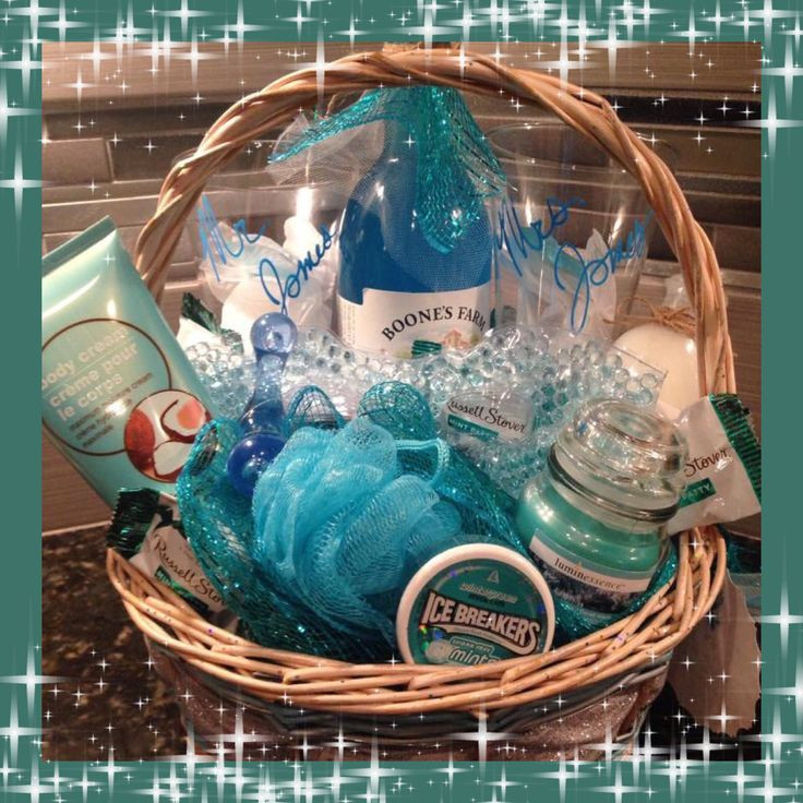 Gift Basket Ideas For Couple
 Wedding or honeymoon t basket for him and her couples