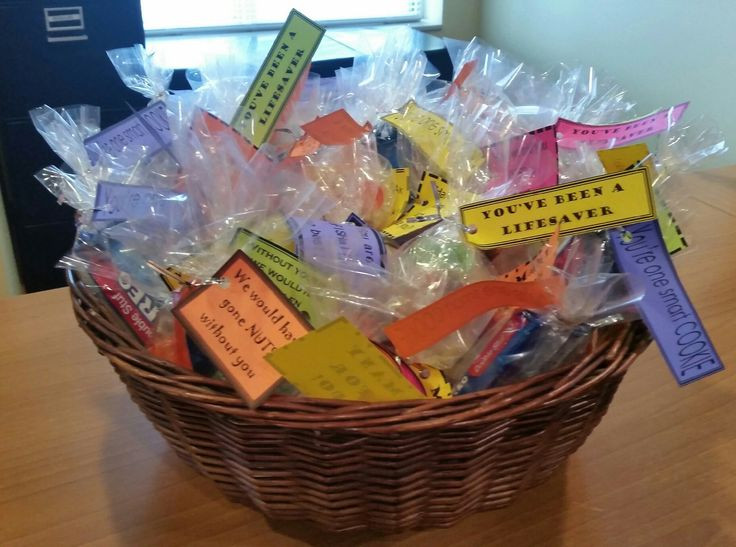 Gift Basket Ideas For Employees
 17 Best images about Worker Fun
