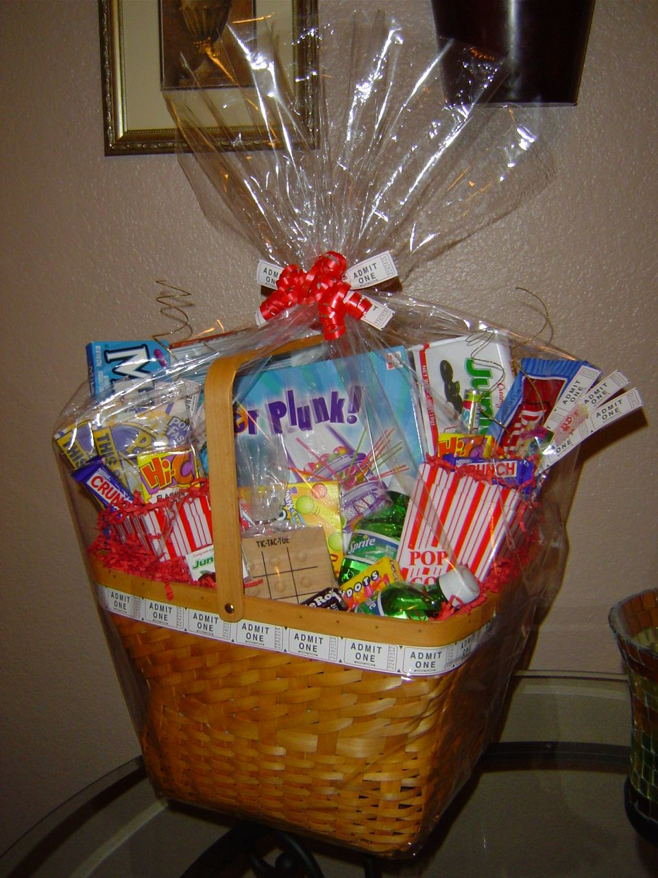 Gift Basket Ideas For Families
 Family Game & movie night t basket audjiefied