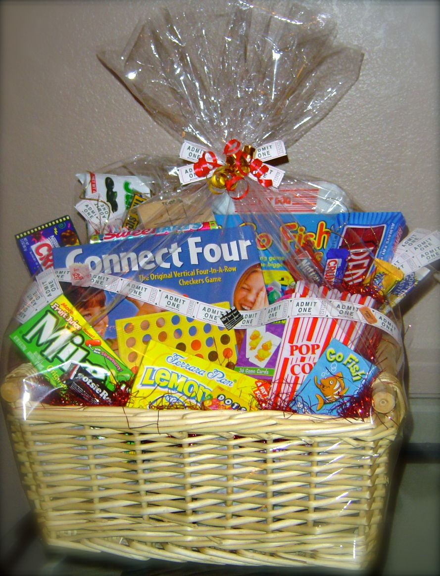 Gift Basket Ideas For Families
 Family Game Night t basket audjiefied