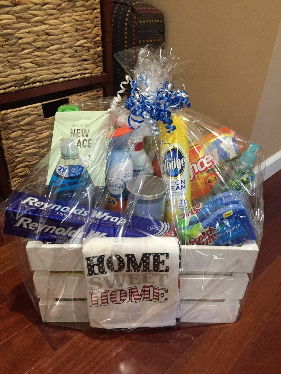 Gift Basket Items Ideas
 Housewarming Gift Basket full of every day household