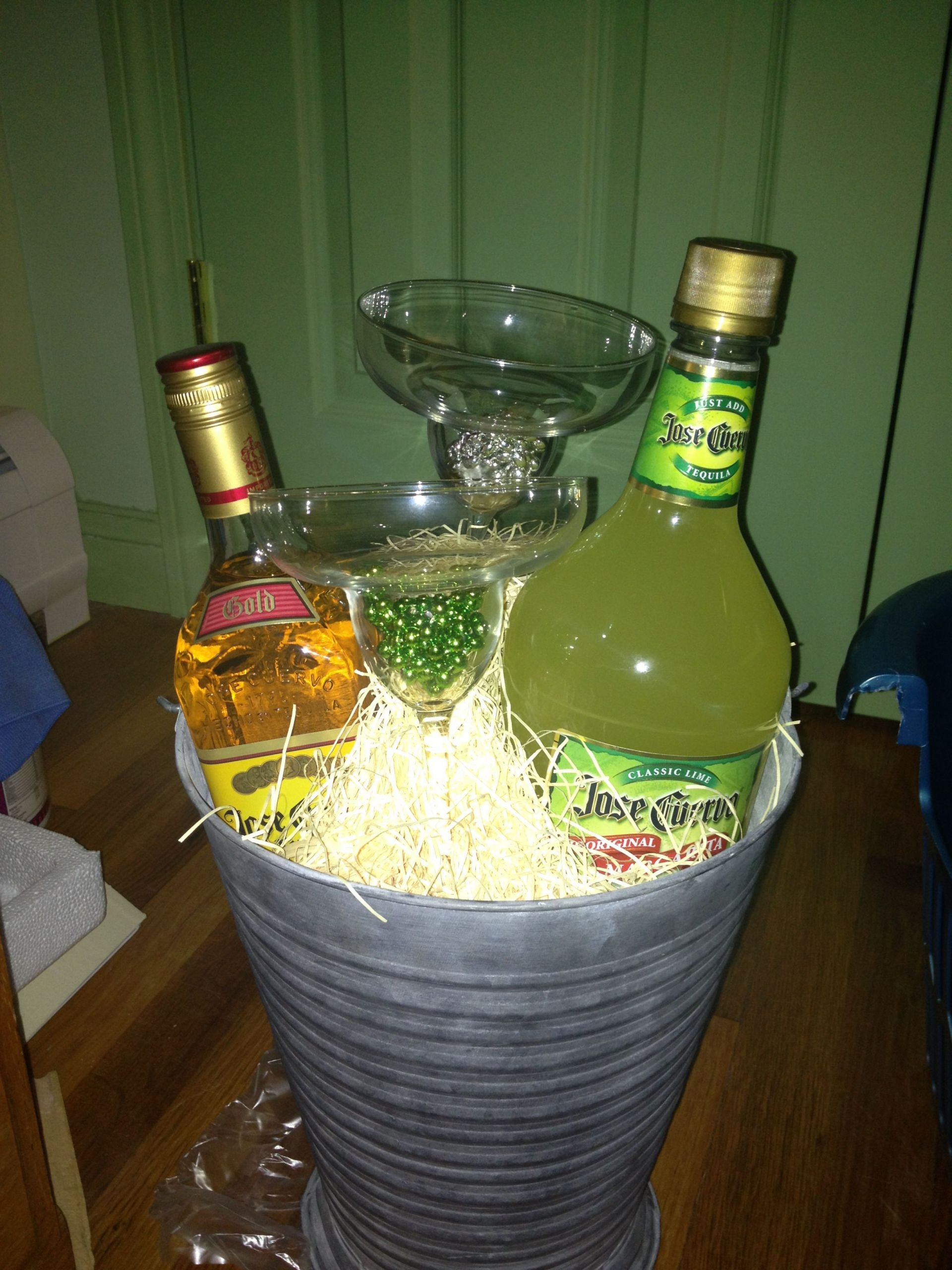 Gift Baskets Ideas For Work
 Margarita basket for a wedding present for a woman I work