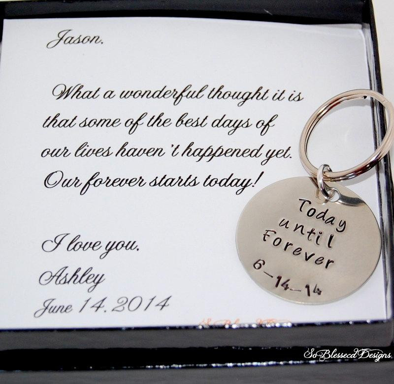Gift For Groom On Wedding Day
 Groom Gift From Bride Key Chain Bride To GROOM Gift