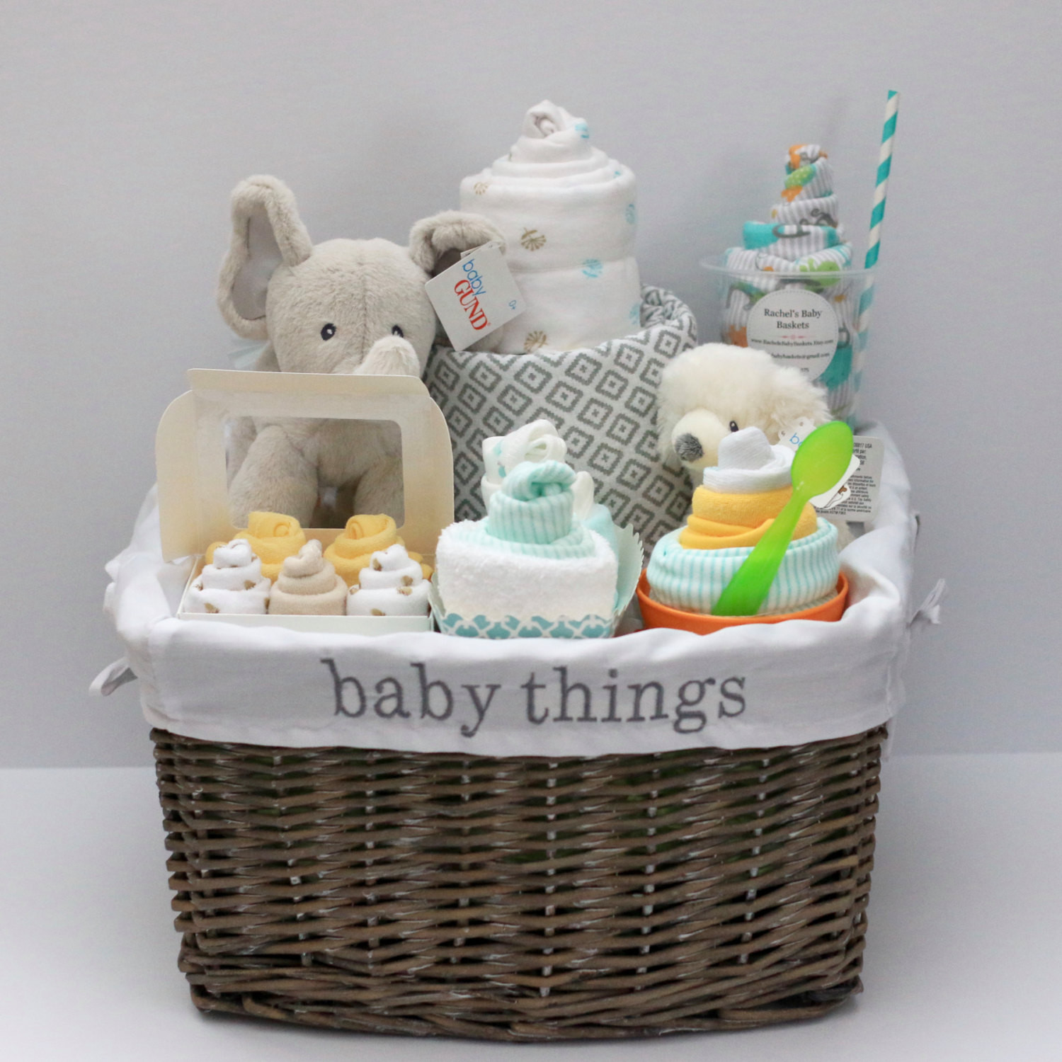 Gift Ideas Baby Girl
 Gender Neutral Baby Gift Basket Baby Shower Gift Unique Baby