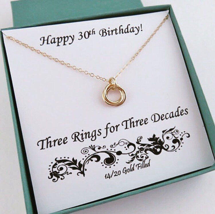 Gift Ideas For 30Th Birthday Woman
 30th Birthday Gold Birthday Necklace 30th Birthday Ideas