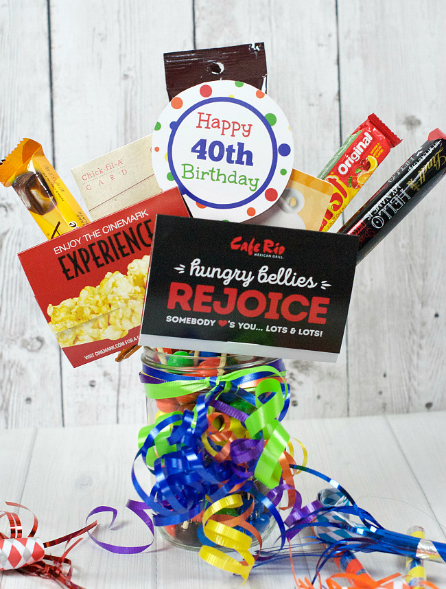 Gift Ideas For 40Th Birthday
 40th Birthday Gifts Gift Card Bouquet – Fun Squared