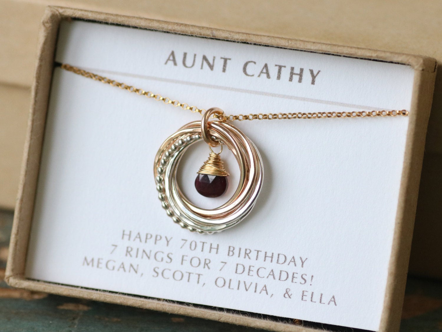 Gift Ideas For 70Th Birthday Female
 70th birthday t for women garnet necklace jewellery