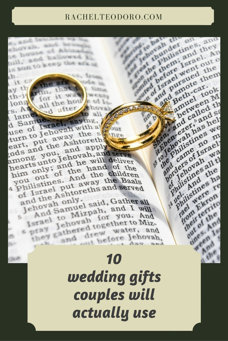 Gift Ideas For A Married Couple
 10 Wedding Gifts Couples Really Use Rachel Teodoro