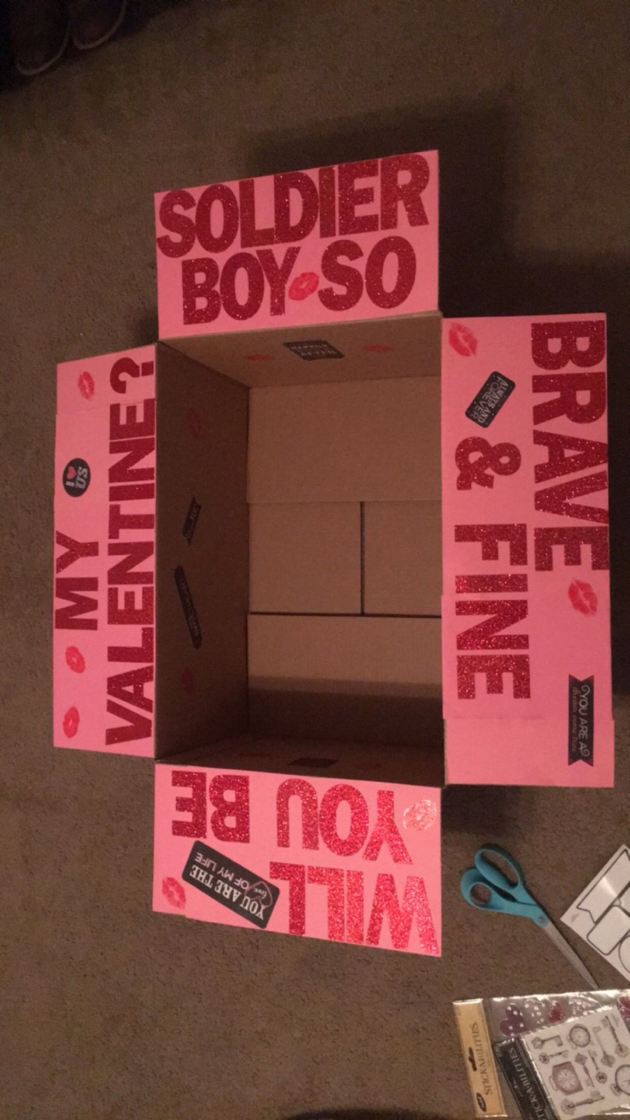 Gift Ideas For Army Boyfriend
 The Valentine s Day care package I made for my boyfriend