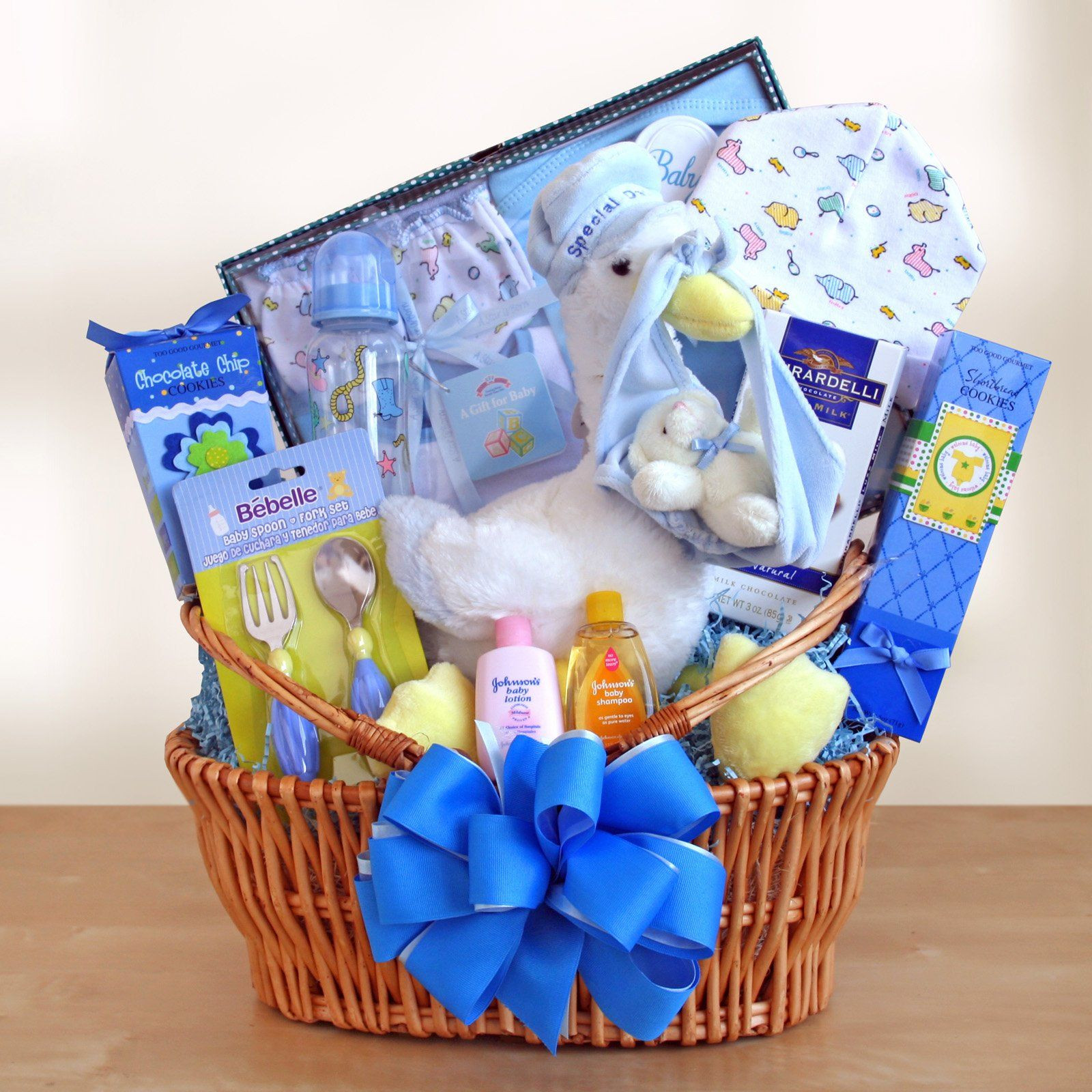 Gift Ideas For Baby Boys
 Special Stork Delivery Baby Boy Gift Basket