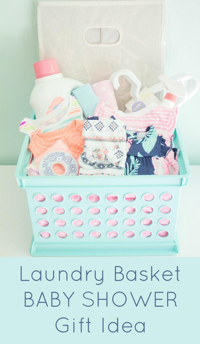 Gift Ideas For Baby Showers
 Laundry basket baby shower t