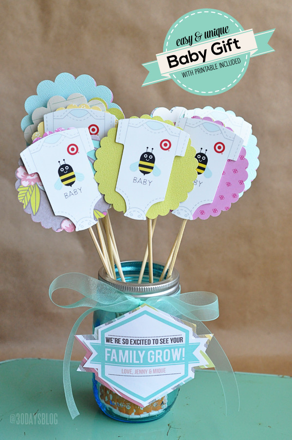Gift Ideas For Baby Showers
 Unique Baby Shower Gift Idea w Printable