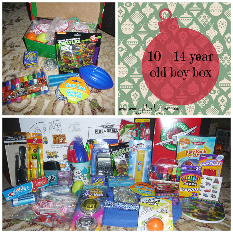 Gift Ideas For Boys Age 14
 Operation Christmas Child 2014 packing a 10 14 year