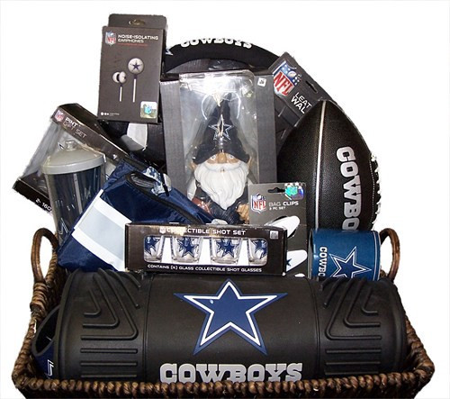 Gift Ideas For Cowboys
 DALLAS COWBOY GIFT BASKET UNI