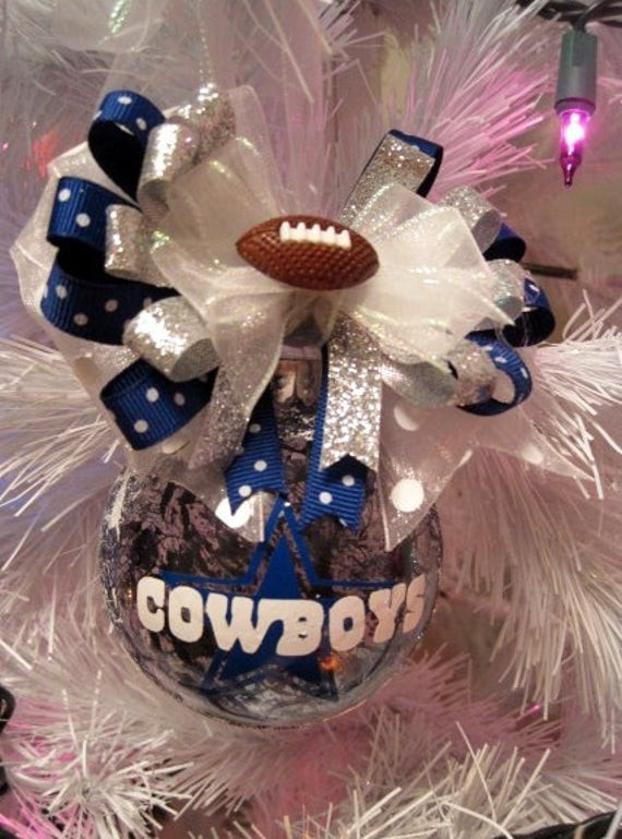 Gift Ideas For Cowboys
 Dallas Cowboys Christmas Ornament Xmas Ball Personalized any