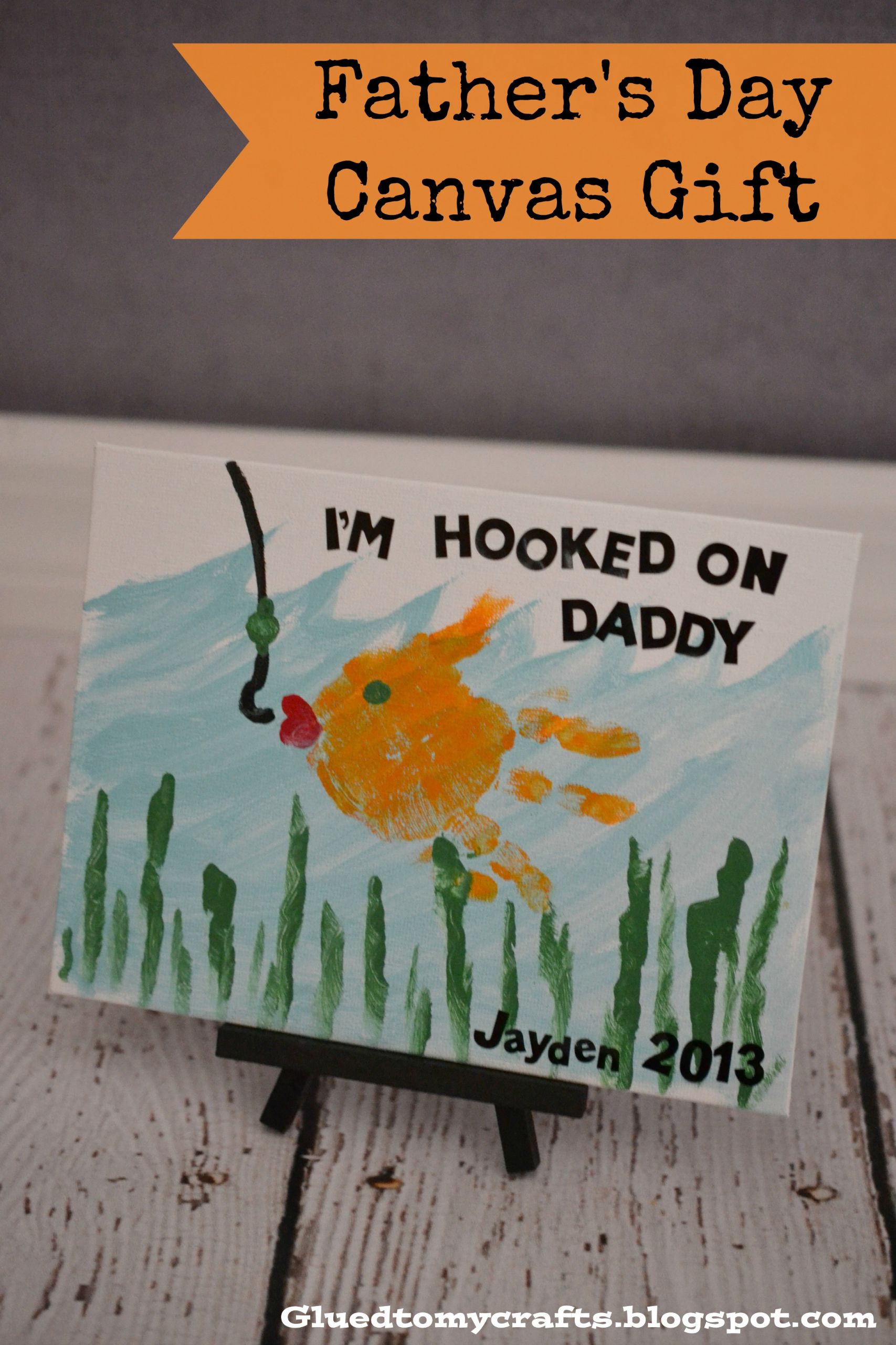 Gift Ideas For Dad From Kids
 Fathers Day Make a Canvas Gift Mom it Forward
