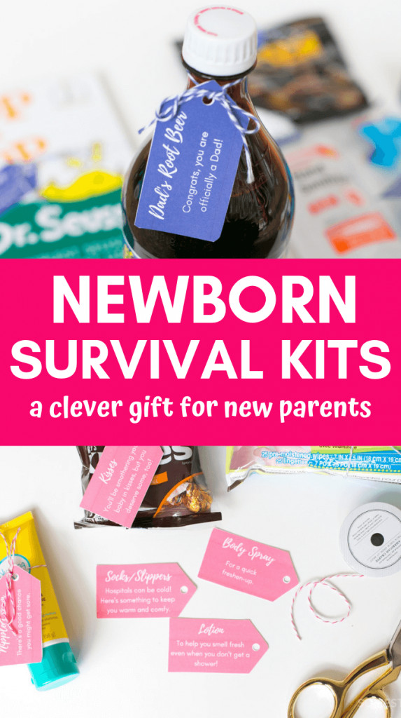 Gift Ideas For Family With New Baby
 Newborn Survival Kit Baby Gift For Parents So Festive