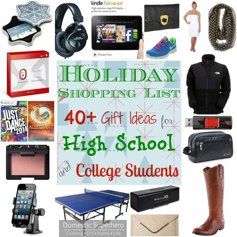 Gift Ideas For High School Girls
 Holiday Shopping List 40 Gift Ideas for High School and