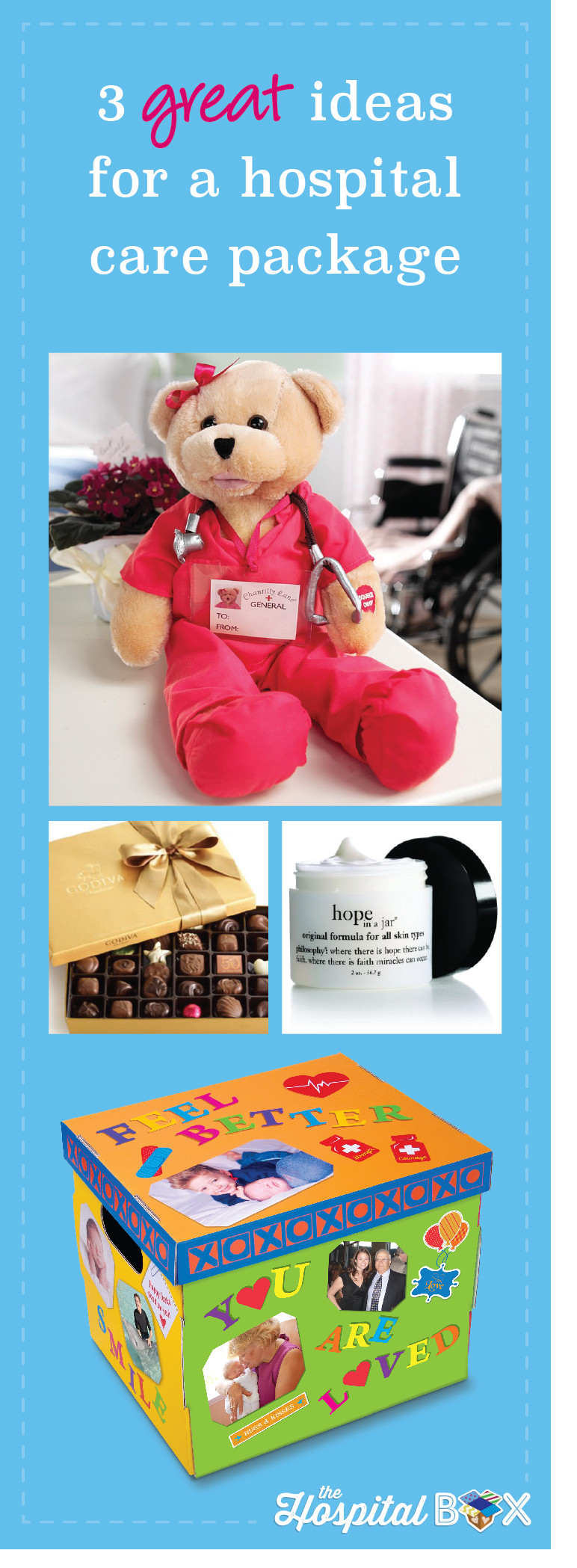 Gift Ideas For Kids In Hospital
 3 Great Ideas For A Hospital Care Package