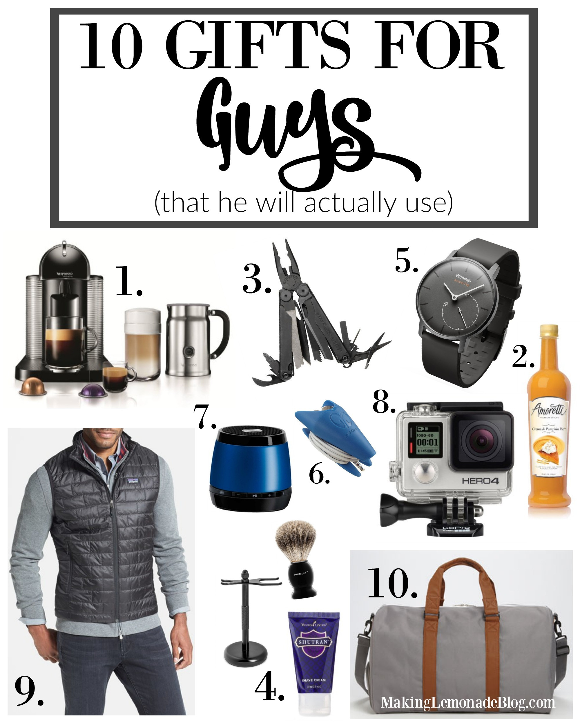 Gift Ideas For Men For Anniversary
 Ten Best Gifts for Guys That He ll Use