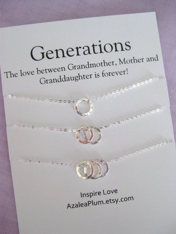 Gift Ideas For Moms Birthday
 60th Birthday Gift ideas for Women Generations Necklace