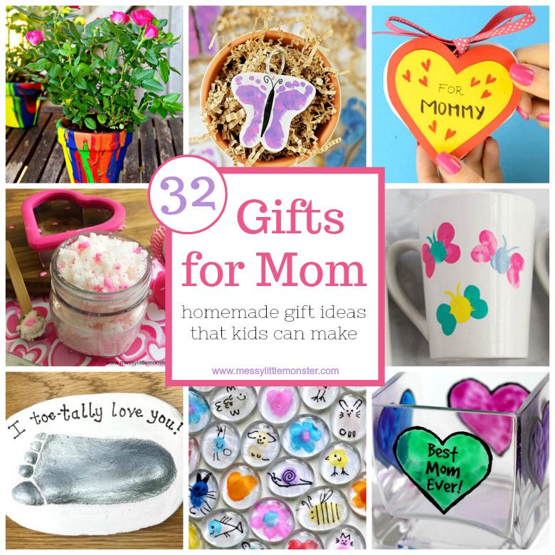 Gift Ideas For Moms Birthday
 Gifts for Mom from Kids – homemade t ideas that kids