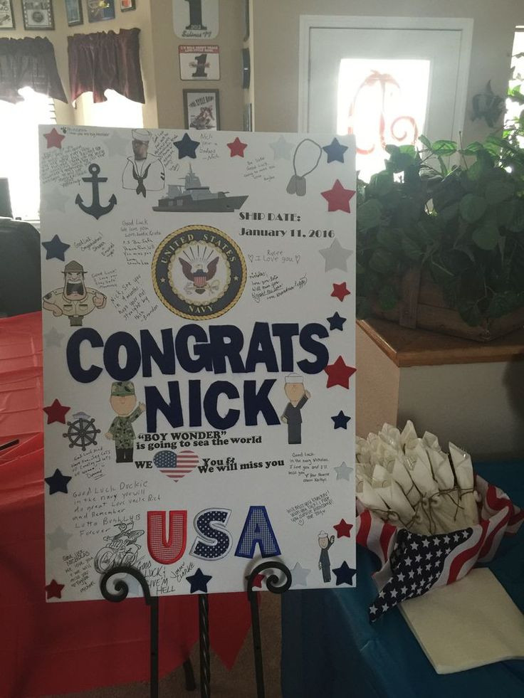 Gift Ideas For Navy Boot Camp Graduation
 42 best Boot Camp Going Away Party Ideas images on