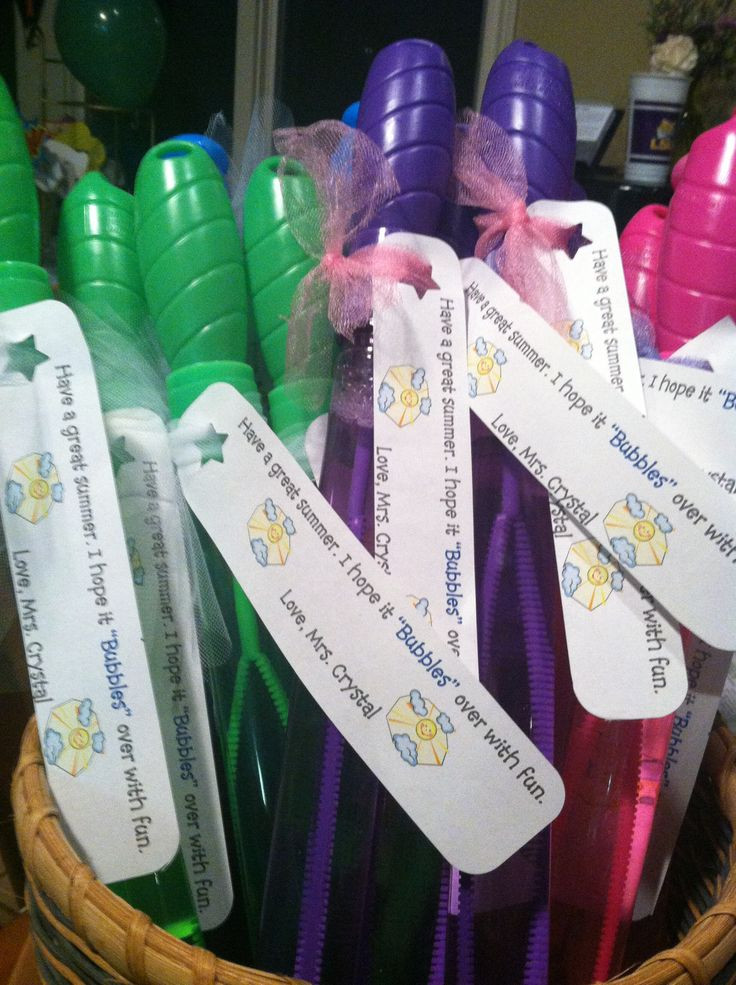 Gift Ideas For Preschool Graduation
 These are bubble wands purchased from the dollar store
