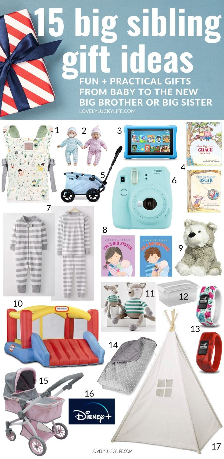 Gift Ideas For Siblings When Baby Is Born
 15 New Sibling Gift Ideas Big Brother & Big Sister Gift