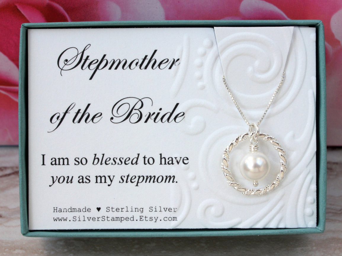 Gift Ideas For Stepmother
 Gift for Stepmother of the Bride t box sterling silver